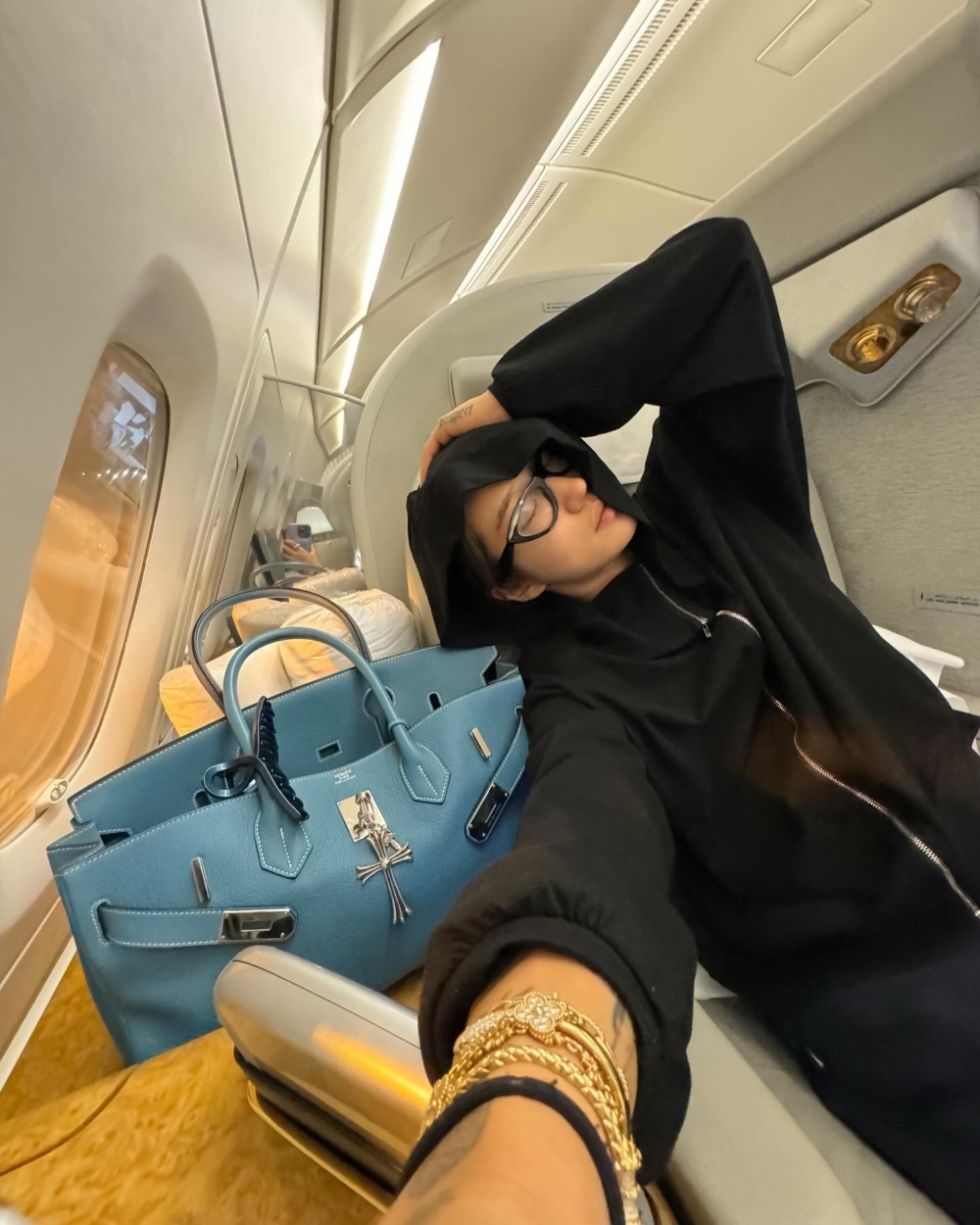 她的收藏中自然少不了Birkin Bag