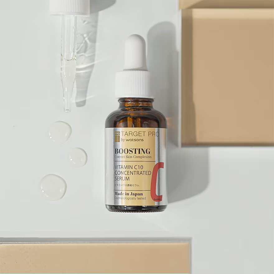 Target Pro by Watsons:Boosting correct skin Complexion Vitamin C10 Concentrated serum。