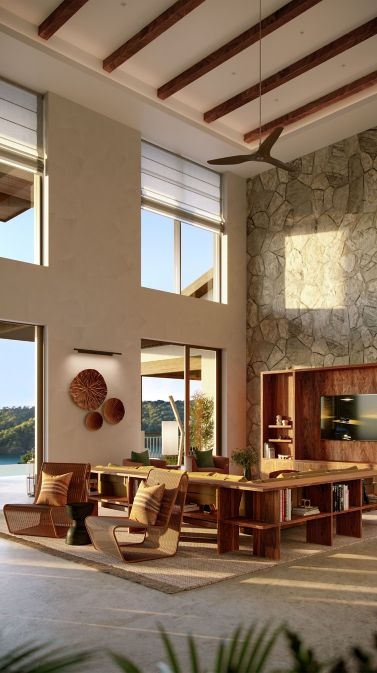 當代風格的室內設計展現了藝術工藝