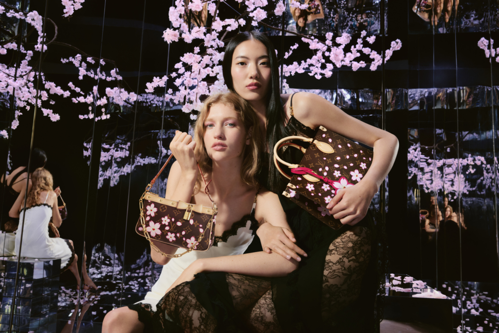 Louis Vuitton × Murakami藝術聯名以日本櫻花為主題