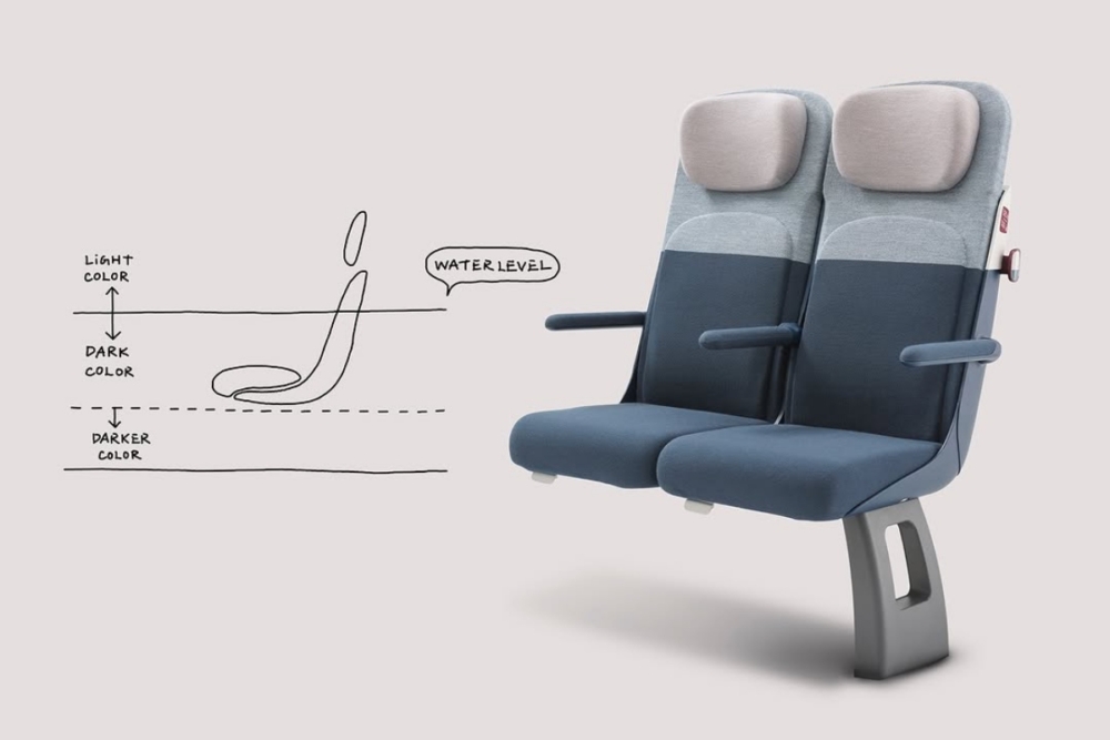 映照出高速列車穿梭於城市與鄉村之間的過程