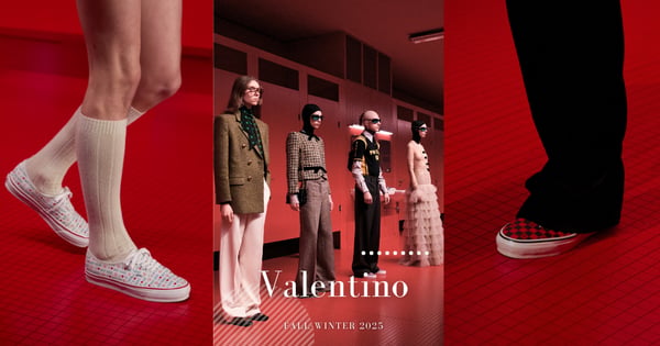 Alessandro Michele掌舵Valentino 2025秋冬系列:波西米亞風復古極繁美學重塑時尚語彙,Vans聯名鞋掀起話題