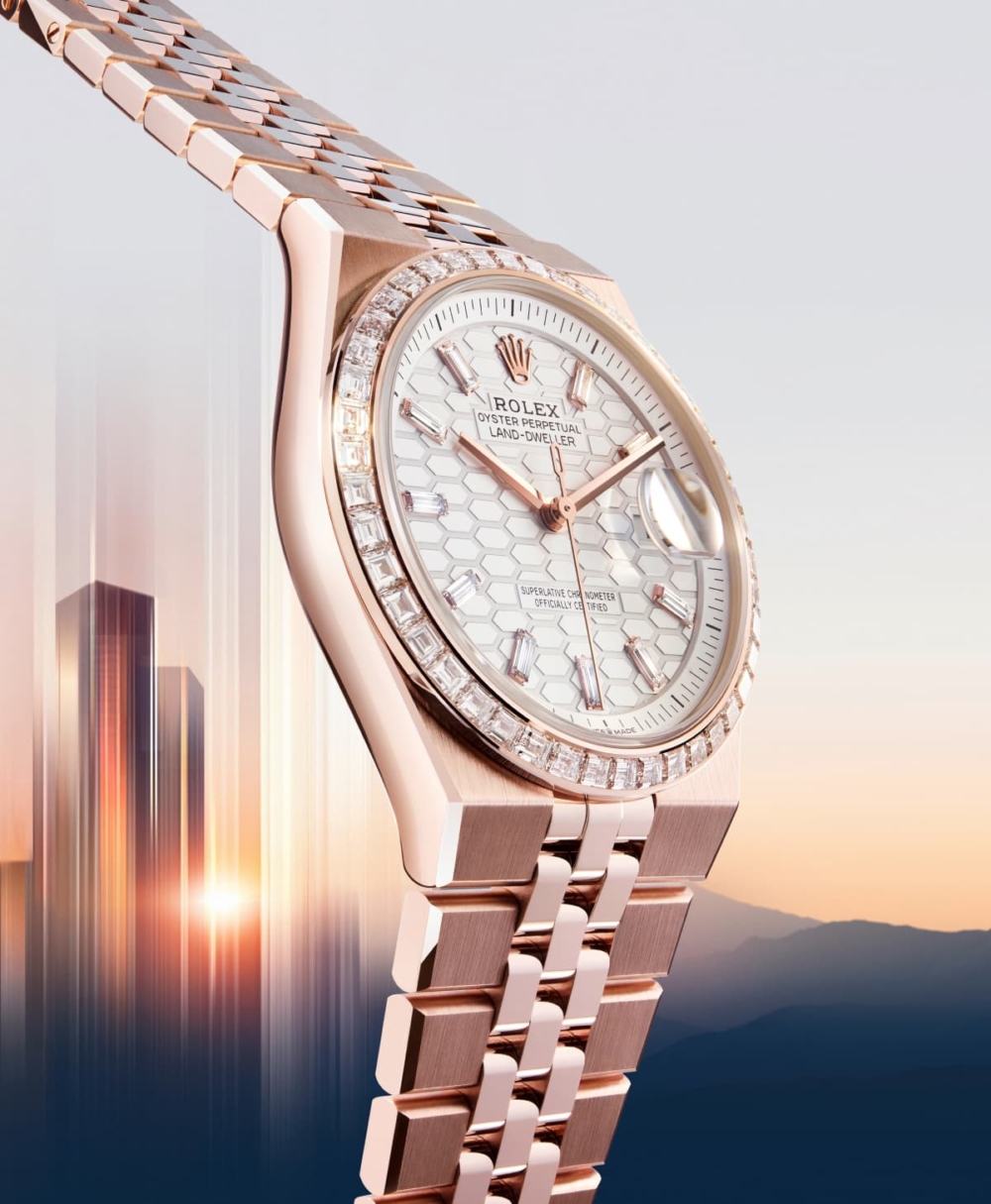 Rolex Land-Dweller 18K 永恆玫瑰金腕錶