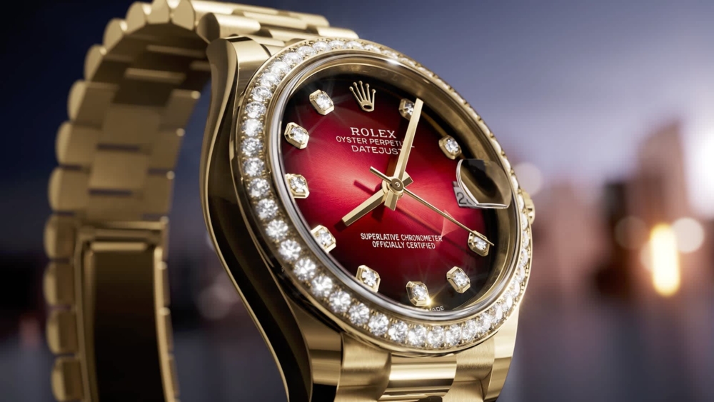 Rolex Datejust 31 蠔式,31毫米,鑽石及黃金