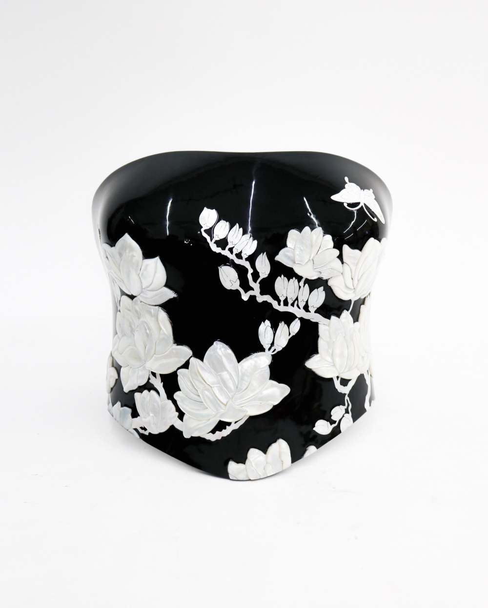 黑色3D列印胸衣（Bustier）