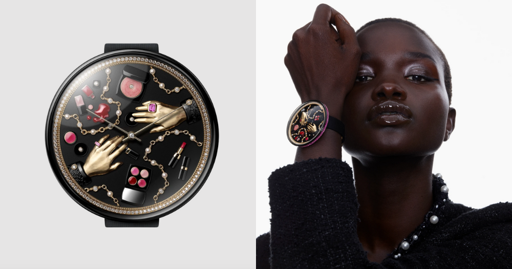 CHANEL Mademoiselle Privé Pincushion Beauty Art Watch 