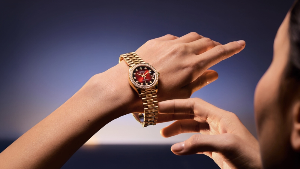 Rolex Datejust 31 蠔式,31毫米,鑽石及黃金