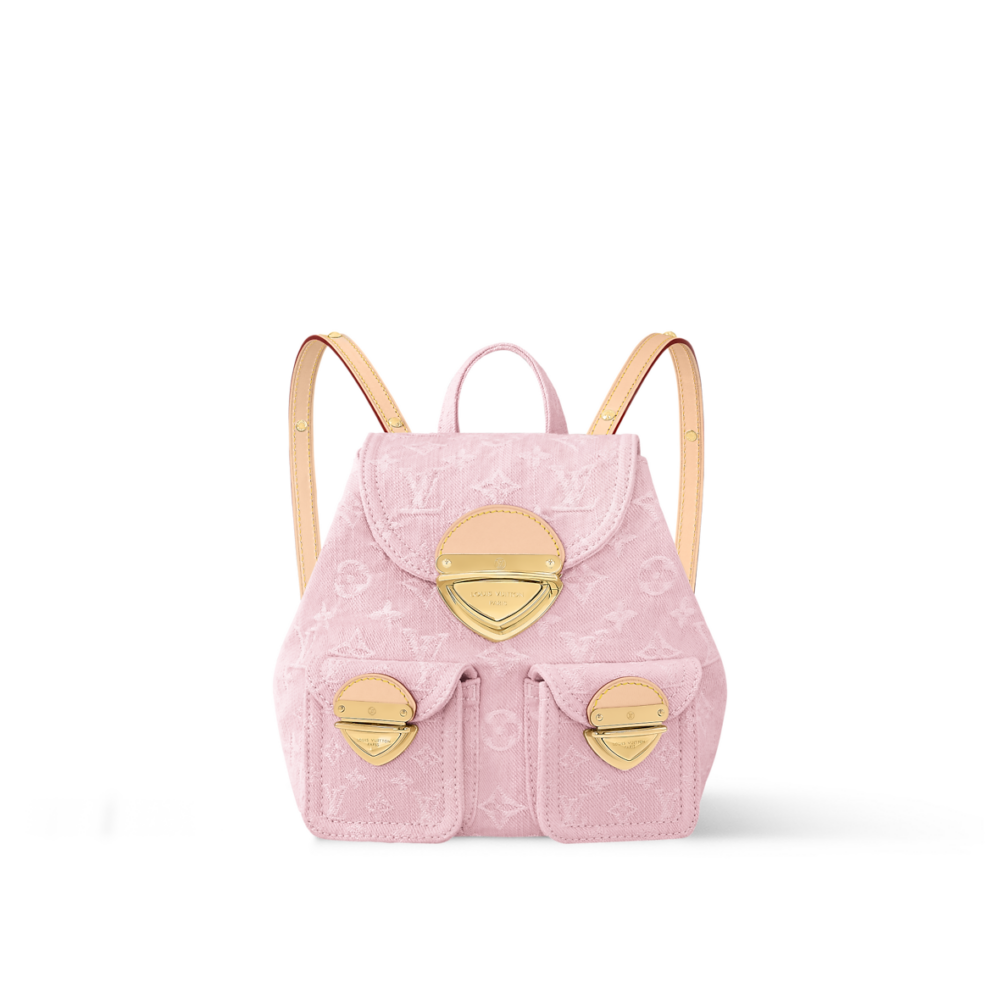 Venice背包重塑品牌經典Monogram Denim圖案。