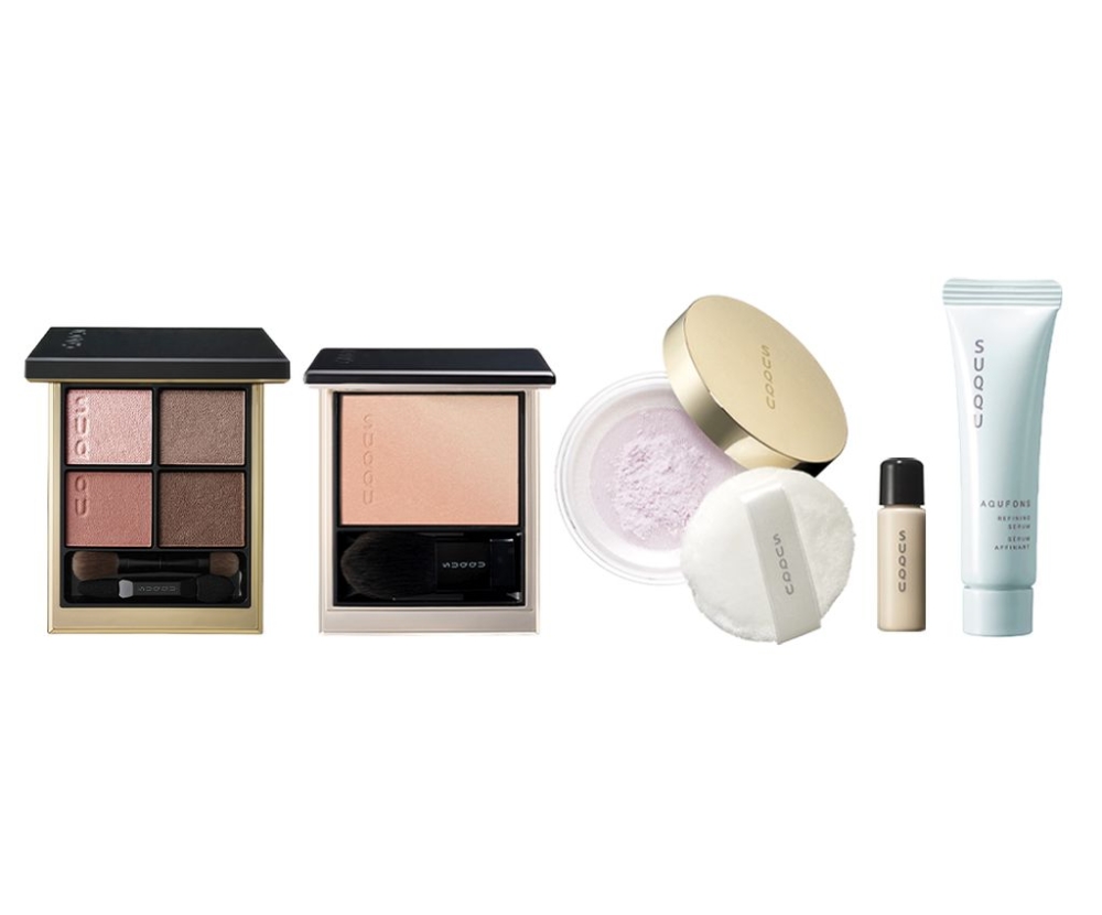 SUQQU晶采眼彩胭脂亮肌底妝組