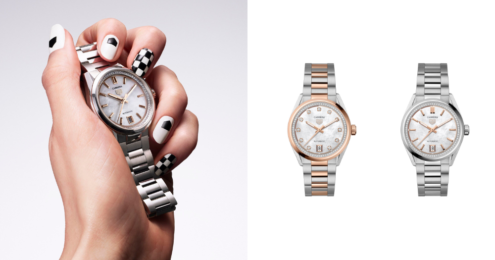 TAG Heuer Carrera 日期自動腕錶鑲鑽款