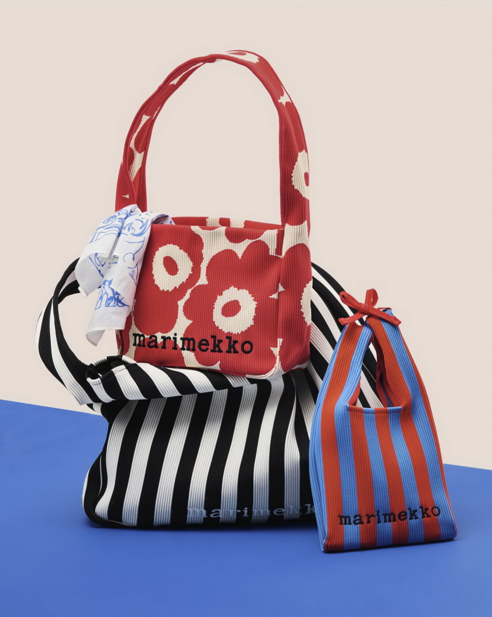 拉鍊針織肩揹包與托特包