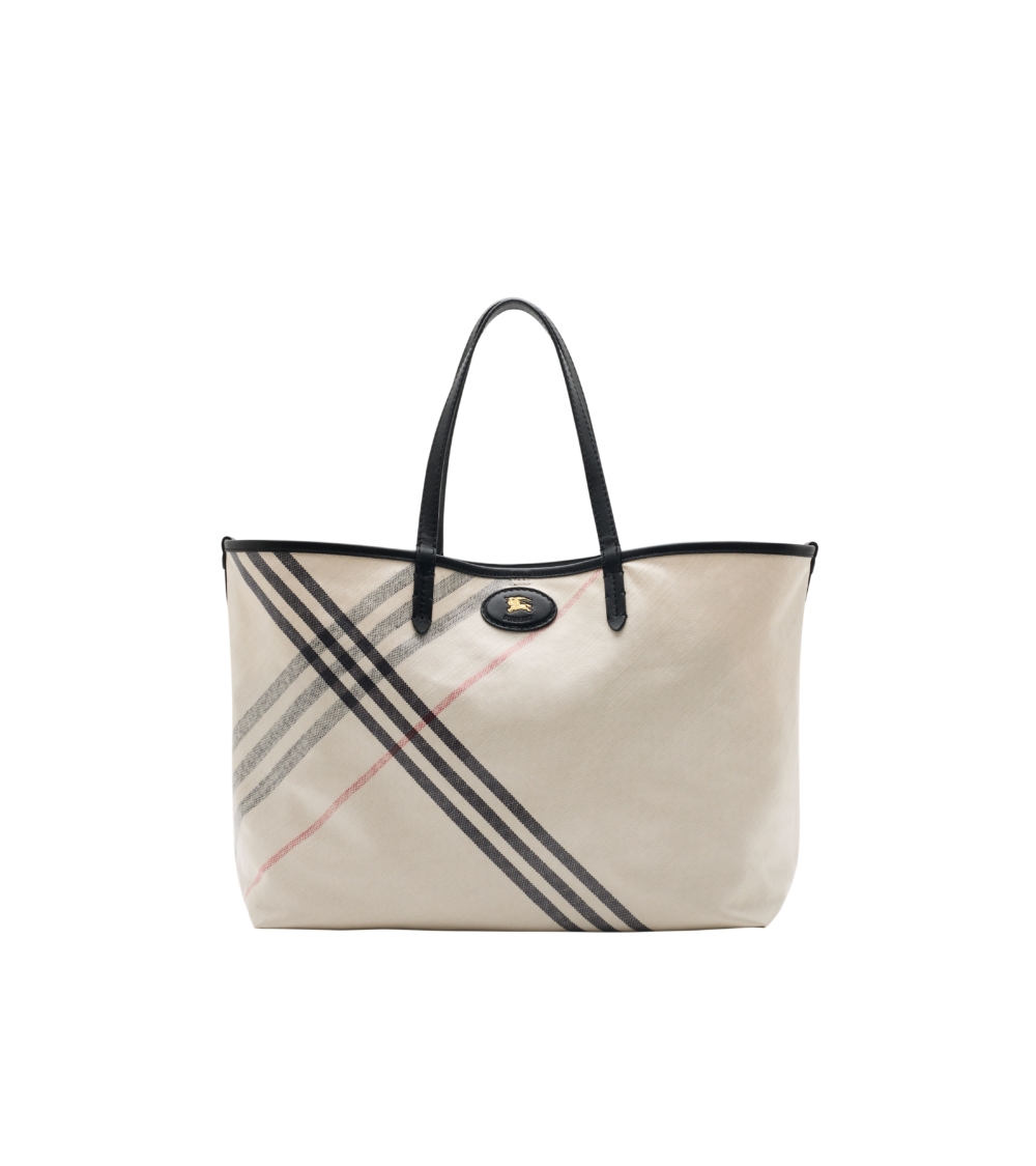 Burberry皂白色中型Highlands托特包