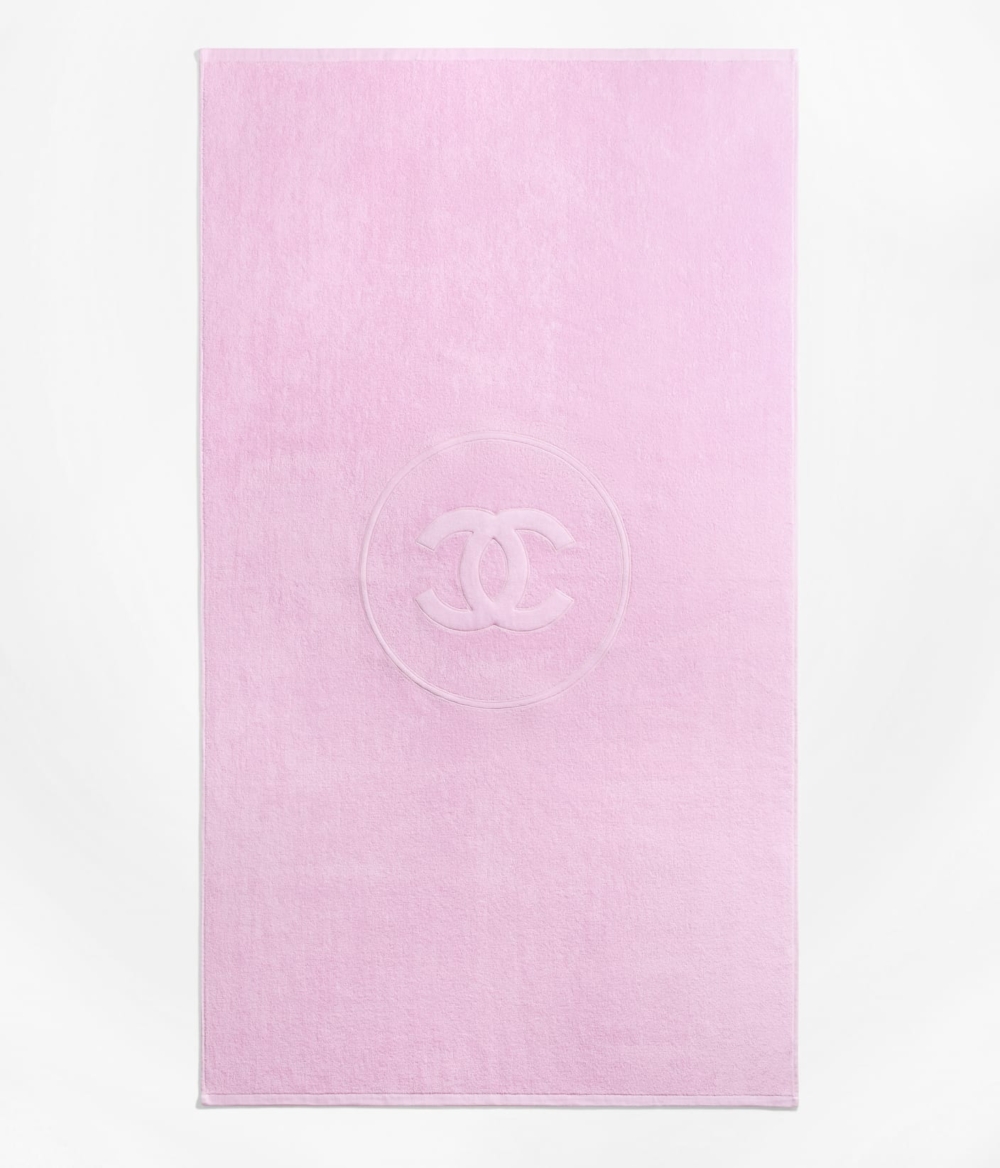 海灘組合粉色披巾。