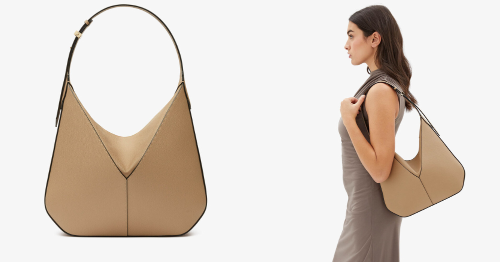 Valextra ViVi Hobo米色手袋