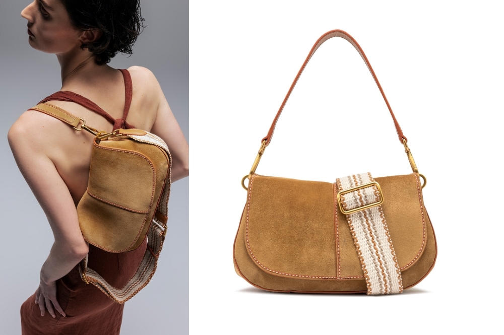 Gianni Chiarini Helena Round麂皮馬鞍包