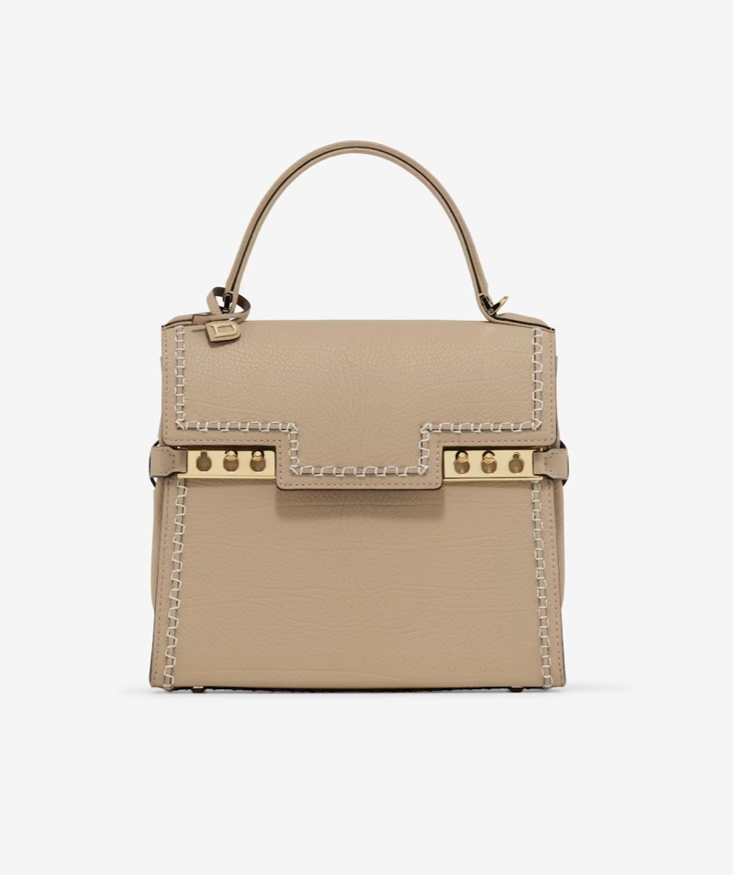 Delvaux Tempête PM Leather Harmony 季風褐+象牙白