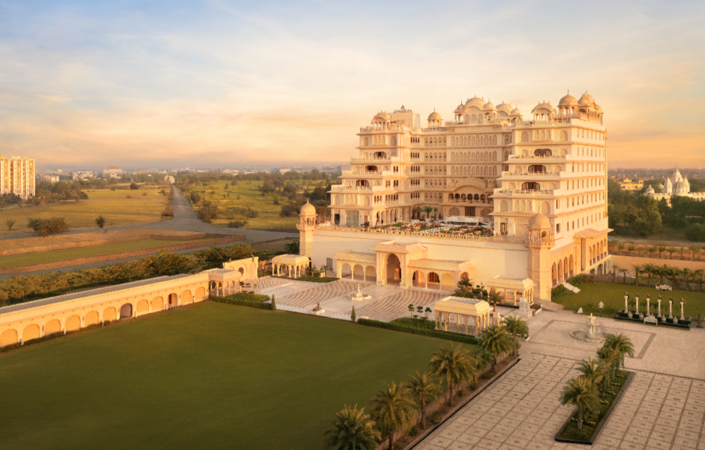 坐落於印度「粉紅之城」齋浦爾的安納塔拉珍寶花園酒店。