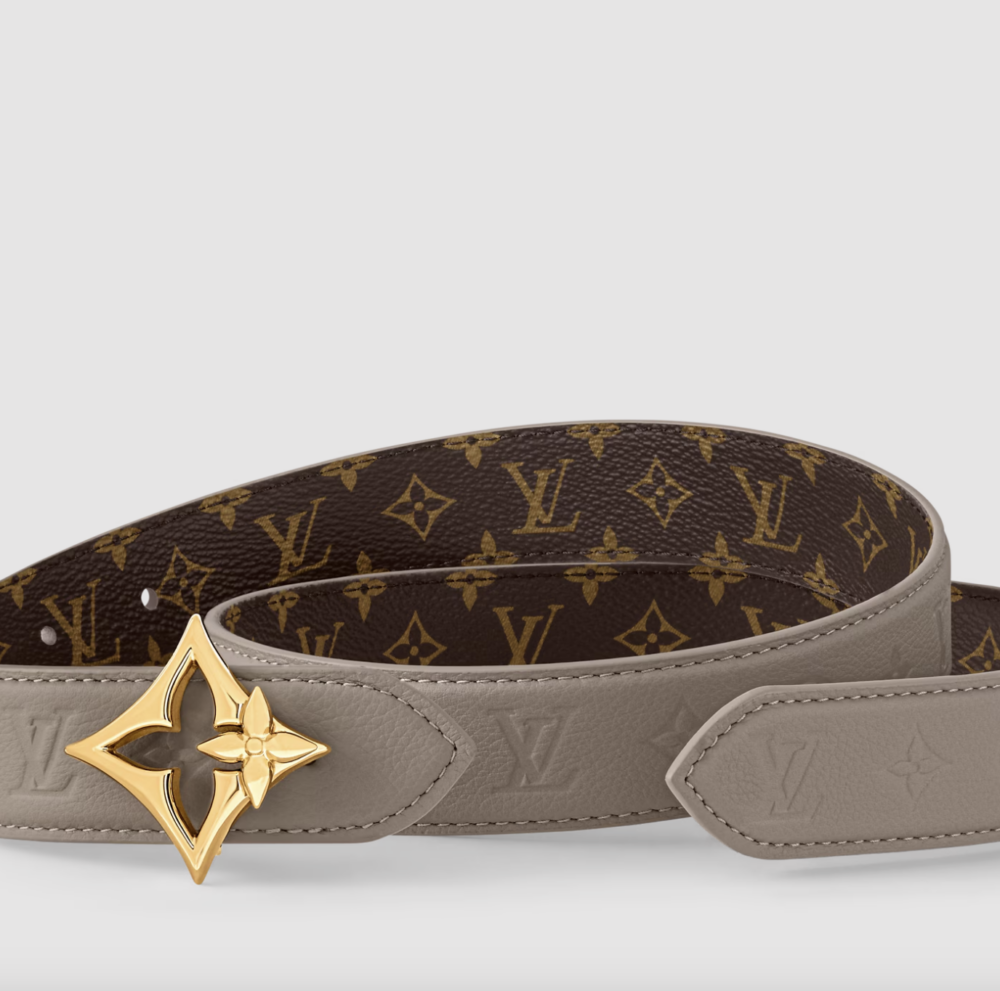 Louis Vuitton LV Flowergram Ard 30毫米雙面皮帶
