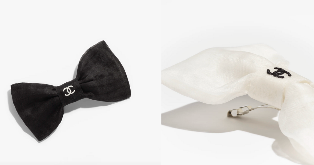 CHANEL蝴蝶結髮夾