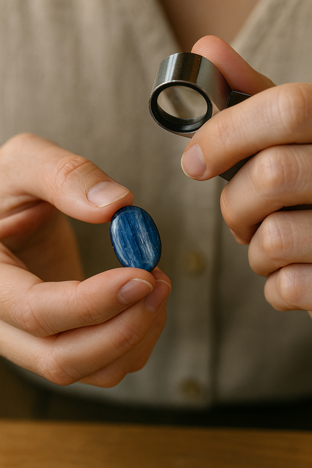 學習如何分辨天然和人工處理的藍晶石,才能挑對真品,避免買到外觀亮麗但能量不足的仿品!