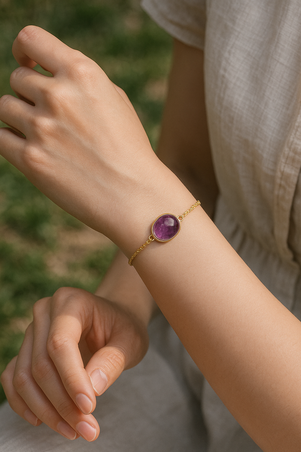 紫幽靈的能量溫和且全面，適合日常佩戴，也適用於冥想、靜心等情境。