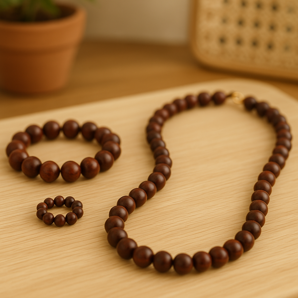 不同款式的小葉紫檀飾品,佩戴方式和對應能量也各有特色。