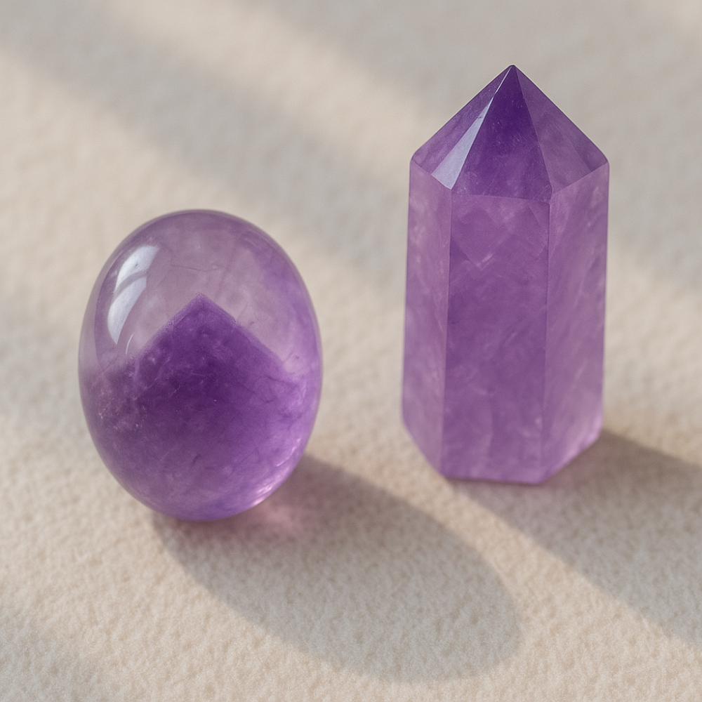 紫幽靈適合靈性修行、事業轉型者；紫水晶則適合入門使用者、學生、壓力大者。