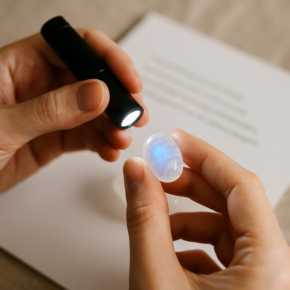 真正的月光石，不只外觀夢幻，更蘊含細膩溫潤的靈性能量～