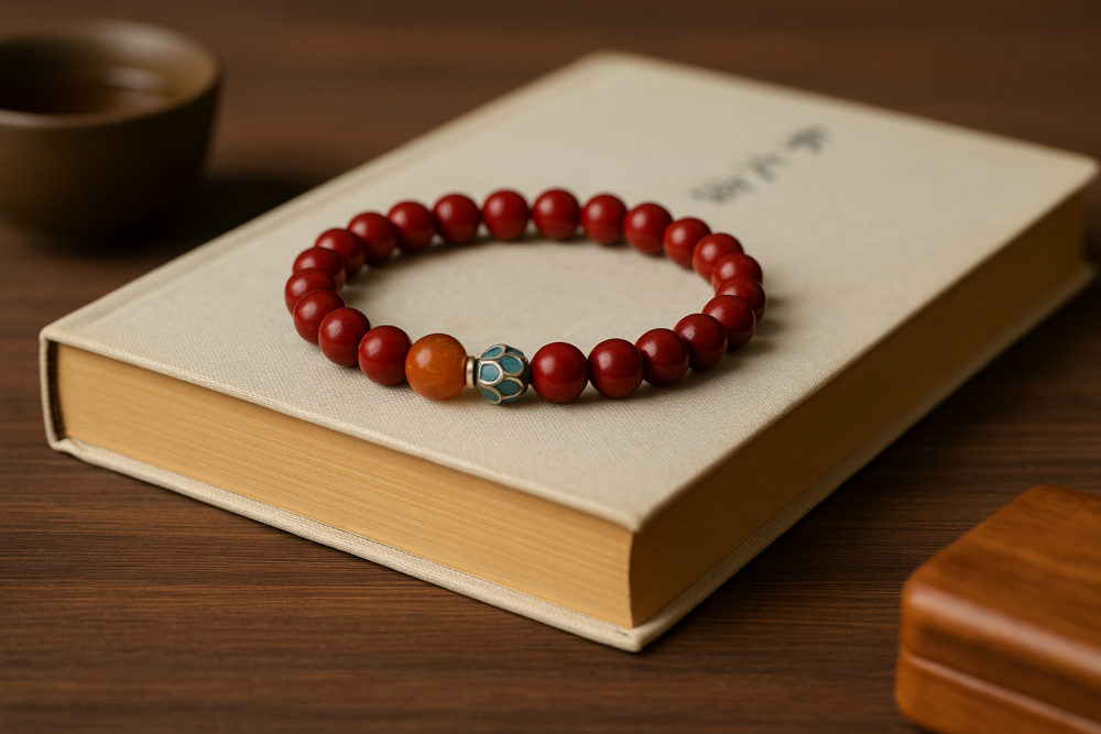 硃砂的佩戴手選擇與能量流向、個人習慣及實際用途有關,可以根據需求左右手佩戴