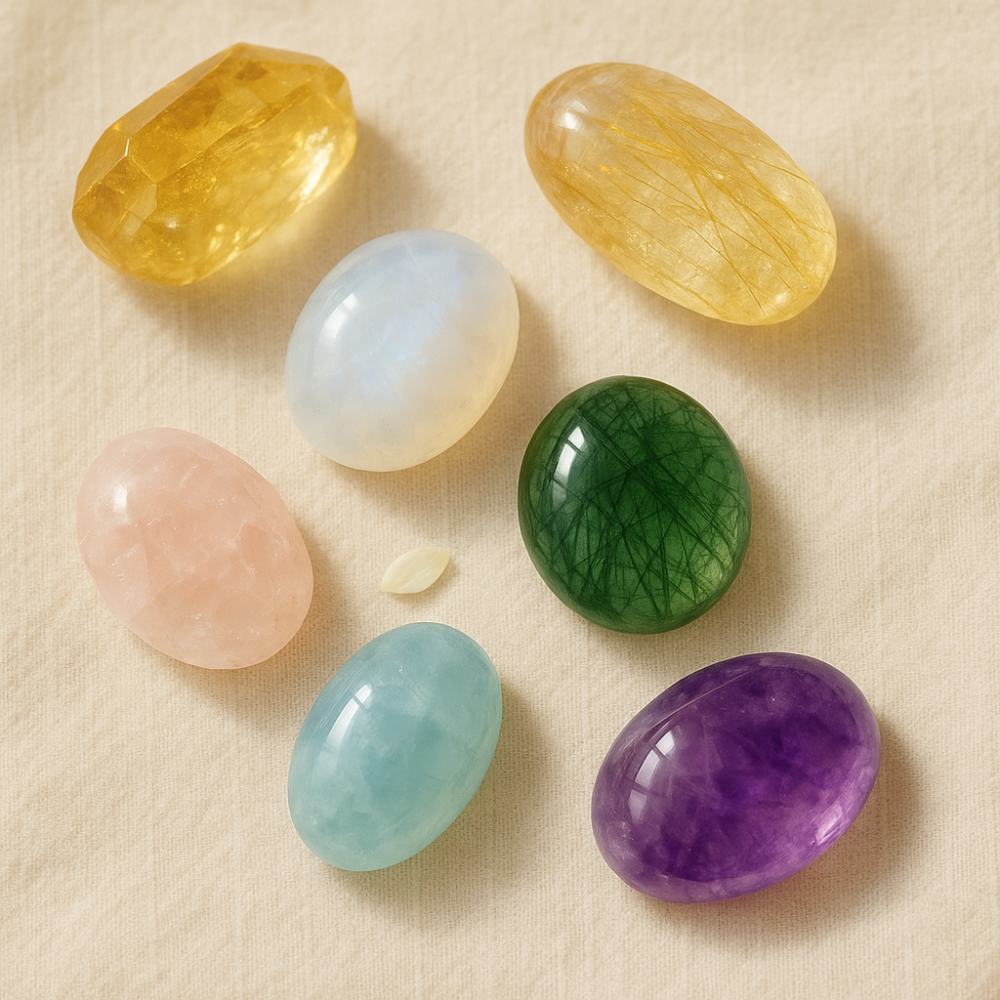 綠髮晶本身能量平衡,可和多數天然水晶和平共振,只要選對搭配,就能達到能量加乘1+1>2的效果!