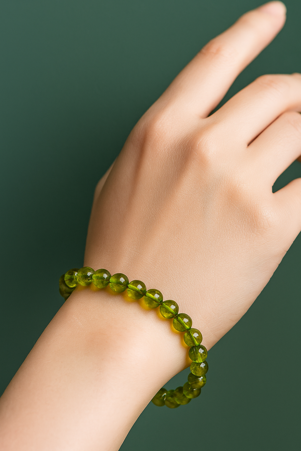 根據水晶界常提的「左進右出」原則，左手與右手佩戴橄欖石各有不同寓意與功效。