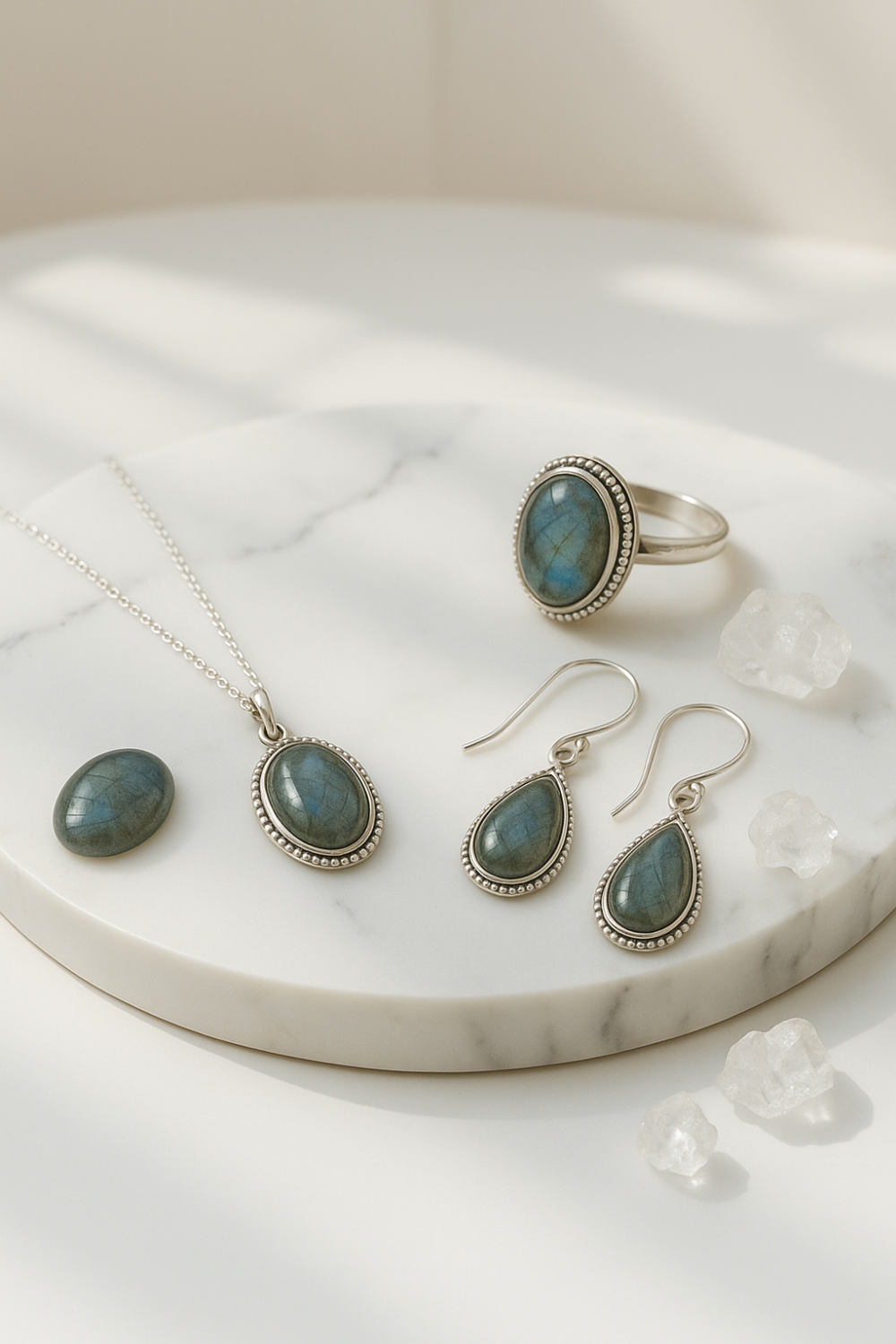 拉長石不只是靈性寶石，更是兼具能量和造型感的日常飾品。