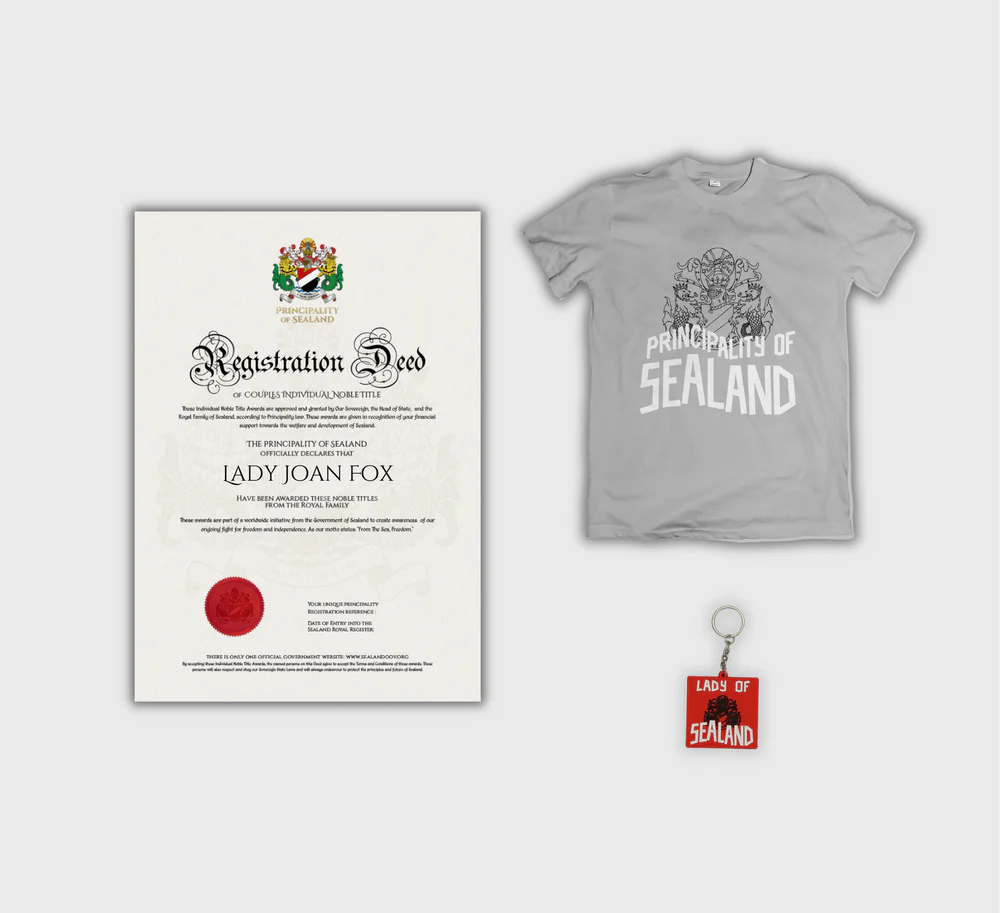 西蘭公國推出各種組合周邊