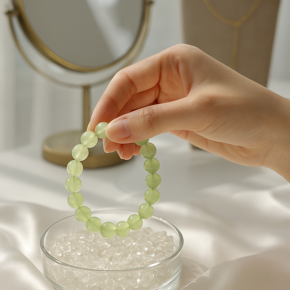 雖然葡萄石能給人帶來滿滿正能量,但在日常配戴和保養時,有一些禁忌與注意事項需要留意,以確保寶石和主人都能保持在最佳狀態。