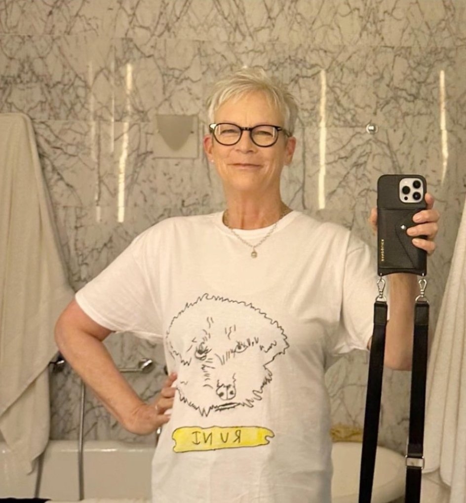 為女星 Jamie Lee Curtis 製作的 T-Shirt
