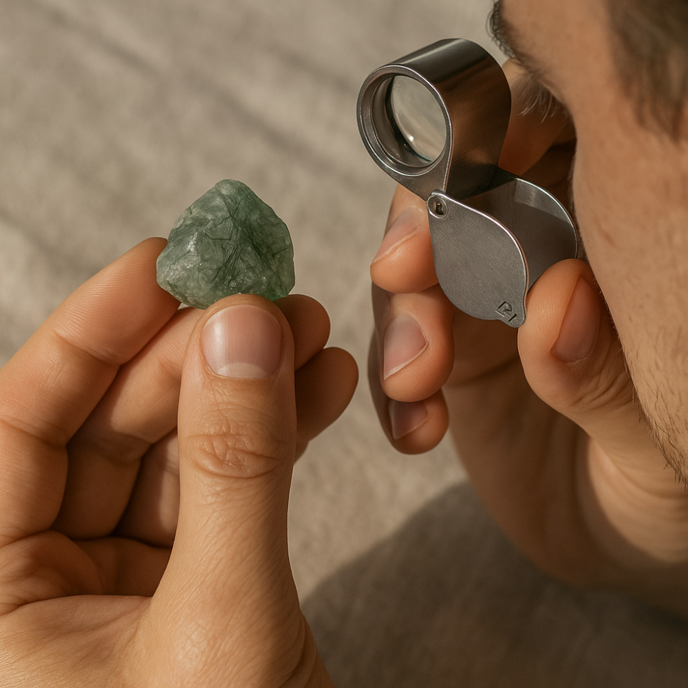 綠髮晶的晶體愈清透、愈少雜質品質愈高!