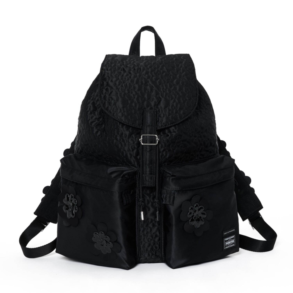 Cecilie Bahnsen × PORTER 全黑尼龍背包