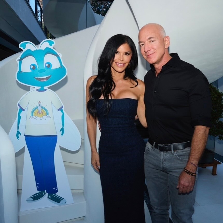 Bezos 與 Sánchez 的婚禮週不到三天,但儀式與派對多達三場