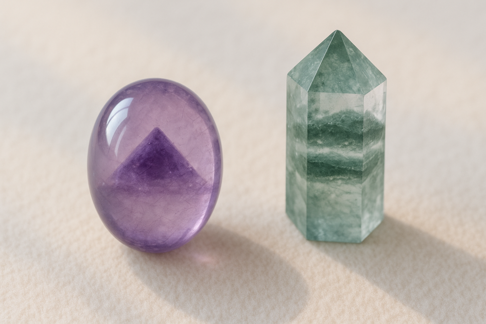 需要靜心、穩定情緒、提升貴人運的人，可選紫幽靈；創業者、業務工作者、追求實質成果者，則選綠幽靈。