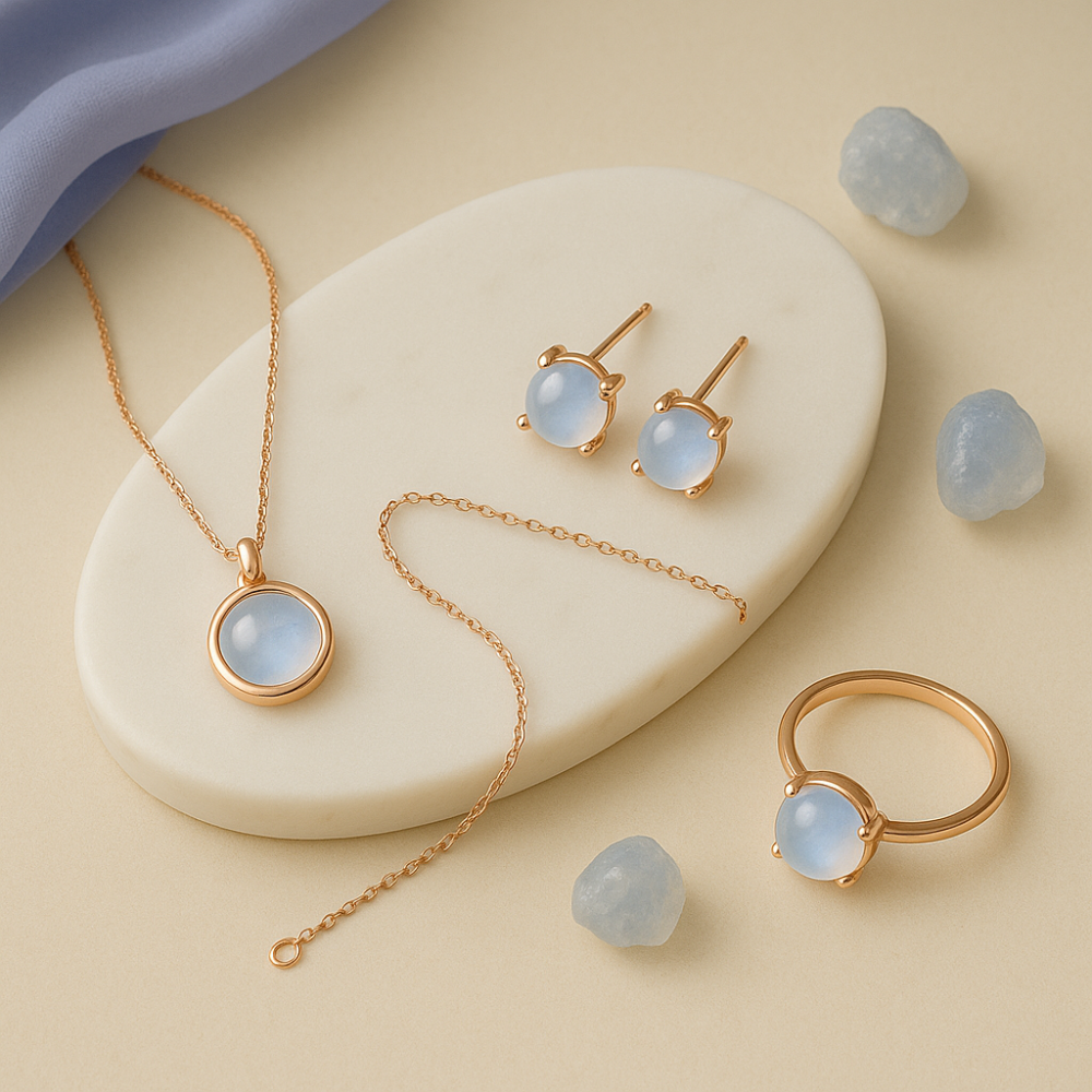 想讓月光石的能量隨身流動，可以透過不同類型的飾品搭配日常造型，根據佩戴位置不同，不但展現風格，也能強化所需的療癒效應。