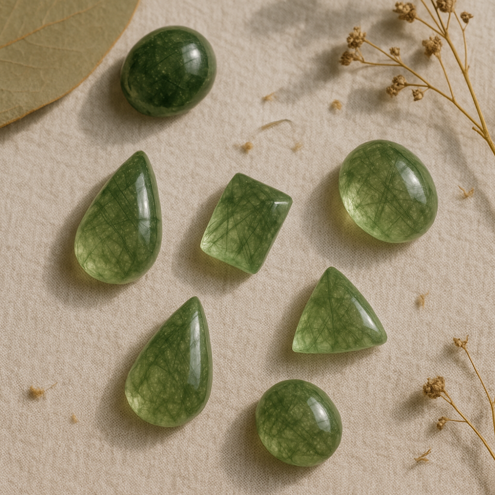 綠髮晶不只外觀迷人,更具多種能量特性,特別適合重視事業發展、情緒平衡和健康維持的女性。
