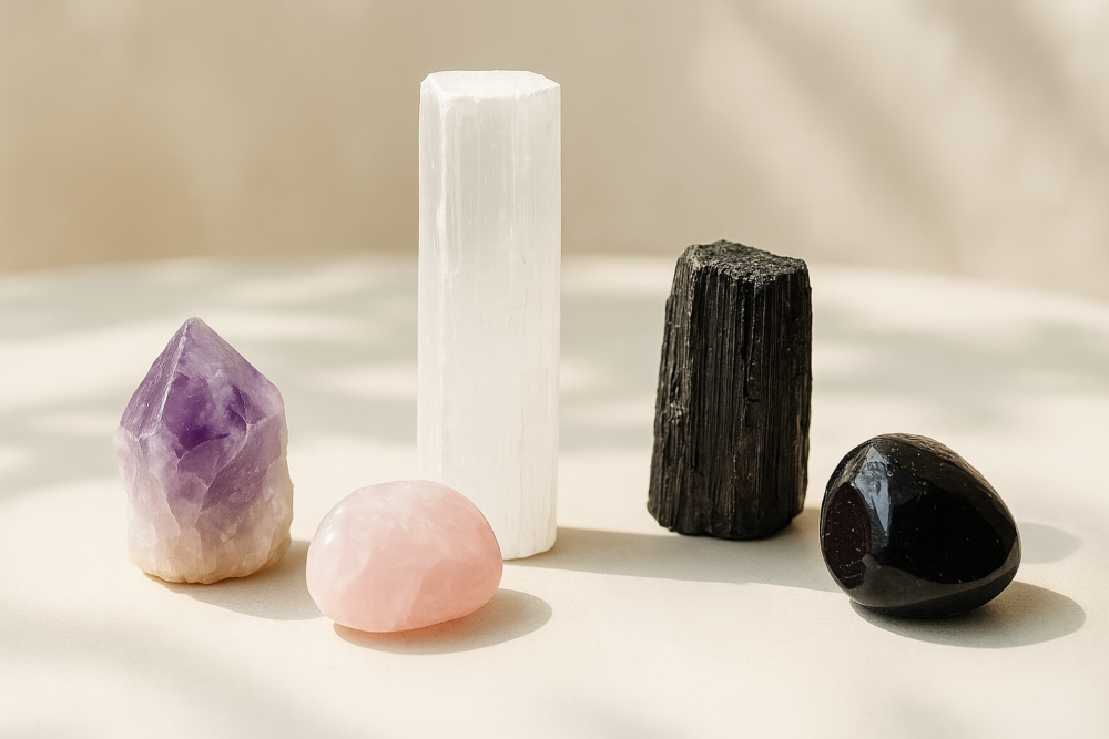 透石膏本身具淨化和穩定能量的特性,與其他水晶搭配使用,能發揮更強大的協同效果。