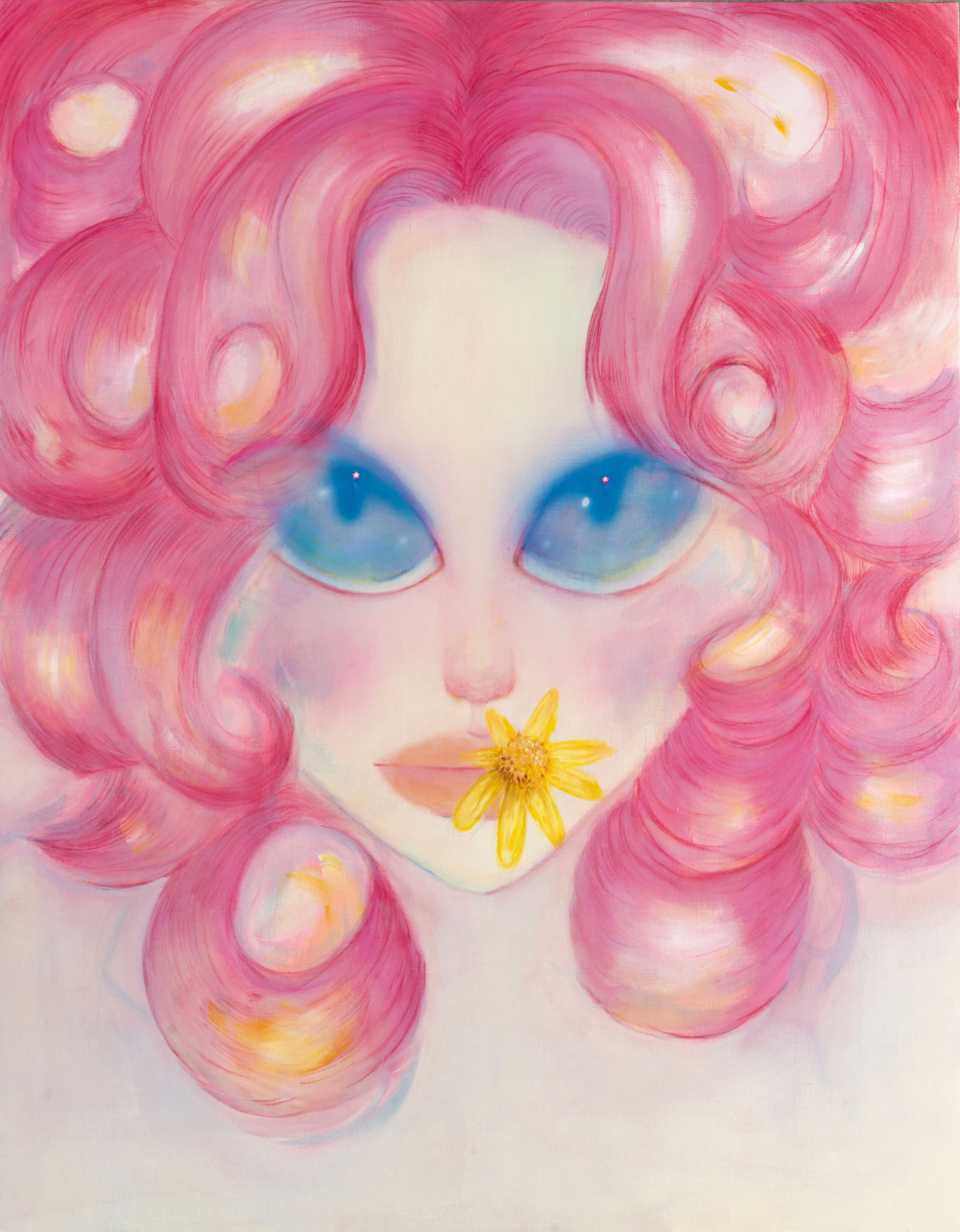 Lily清楚自己身處影像與社群審美的時代，她將少女幻象與情緒解構融入創作