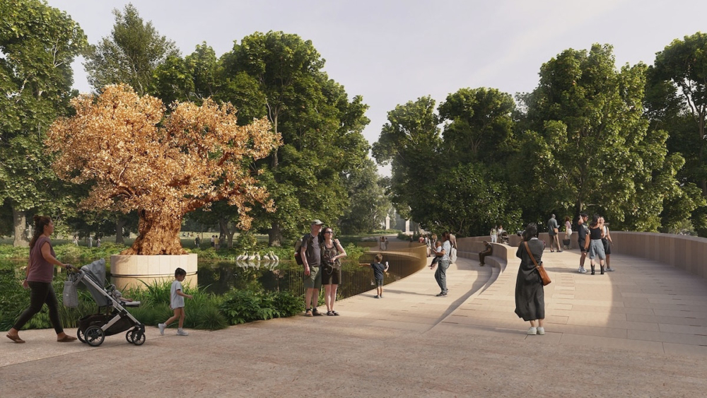 建構一座兼具歷史意象與自然融合的沉思空間。