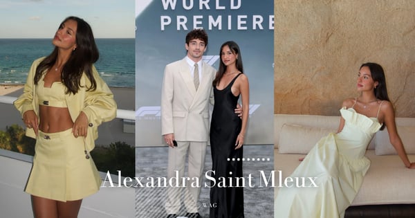 從F1法拉利男神Charles Leclerc未婚妻到成為WAG經濟優雅指標:Alexandra Saint Mleux如何悄悄地圈粉全場?