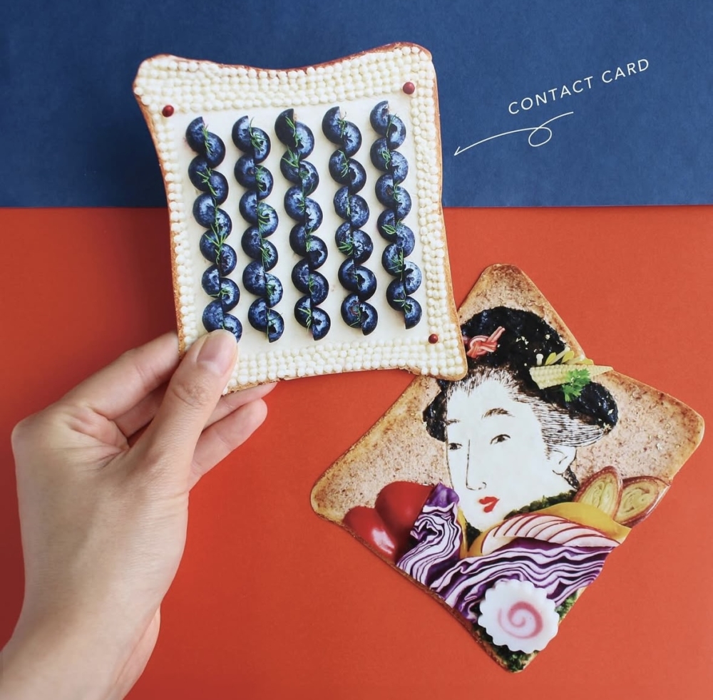 透過制作吐司藝術開啟她的藝術探索之旅。