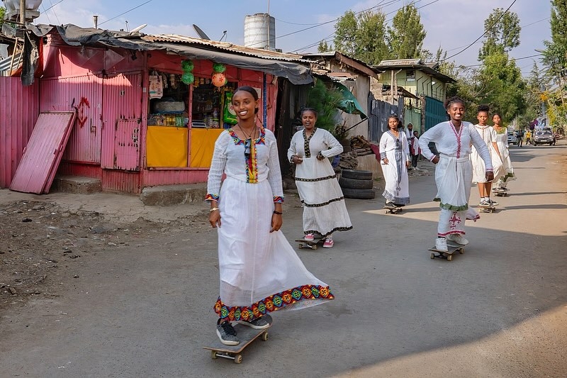 團體名稱叫做 Ethiopian Girl Skaters,簡稱 EGS