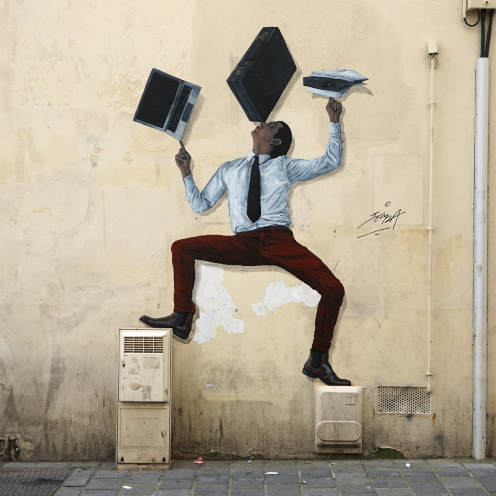 面對作品被清除的現實，Levalet 本人早有心理準備