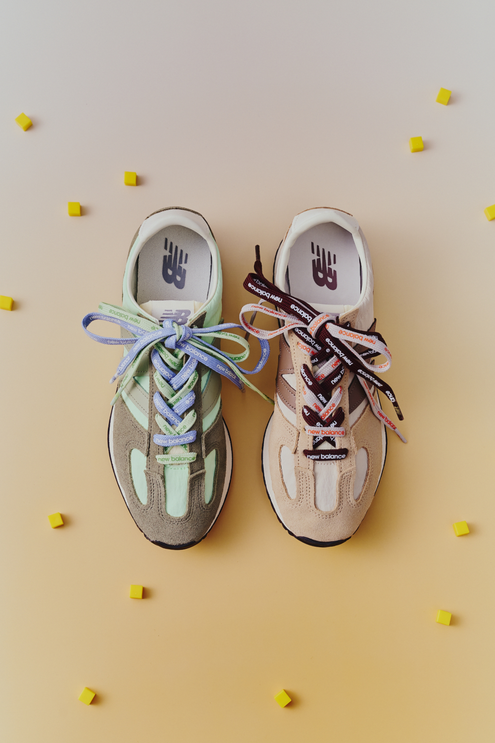 NB今年夏天主打的471系列，以繽紛撞色、雙色鞋帶，再搭配IG上一系列造型鞋帶的教學