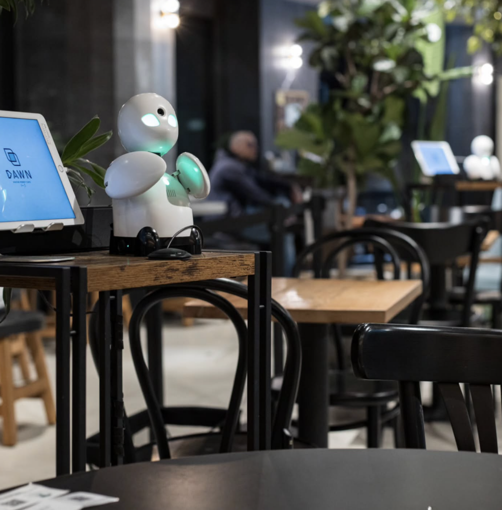 客人在品味咖啡的同時，也品嚐到跨越距離的人情暖意